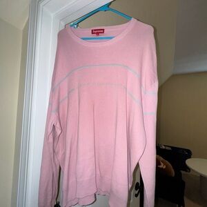 Supreme Light Pink Crew Neck Sweater